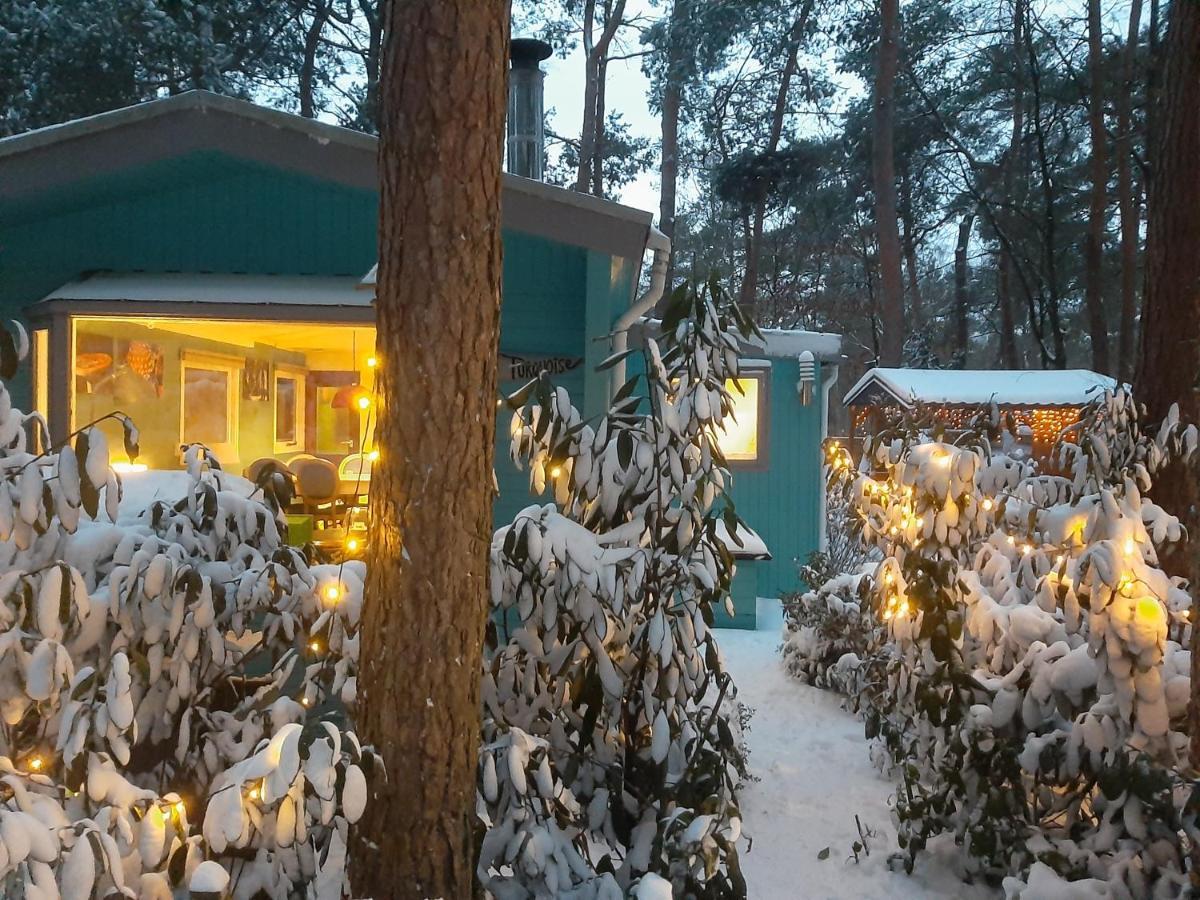 Boshuis Turquoise / Smaakvol Genieten Op De Veluwe Hoenderloo Extérieur photo