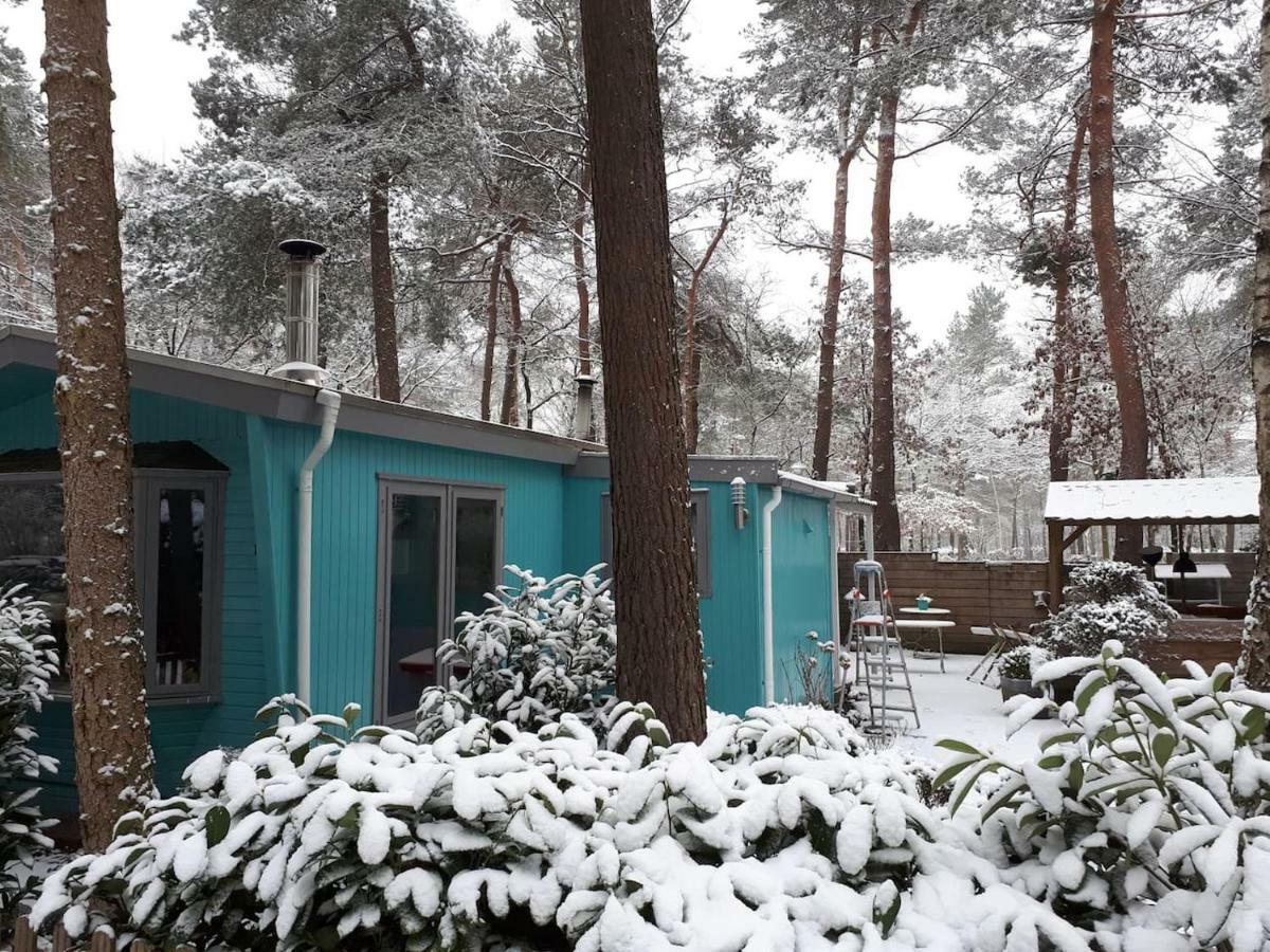 Boshuis Turquoise / Smaakvol Genieten Op De Veluwe Hoenderloo Extérieur photo
